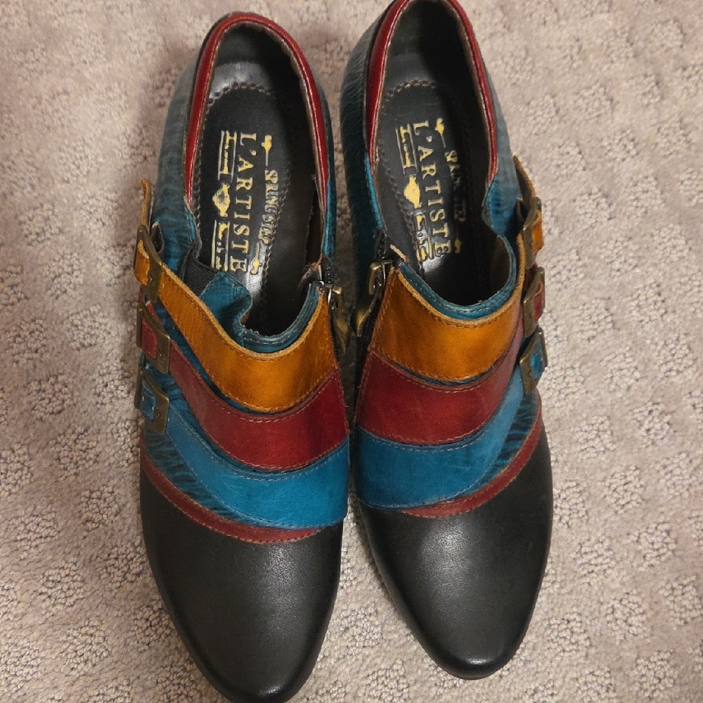 L'ARTISTE SpringStep Leather Booties 9 - Picture 5 of 8